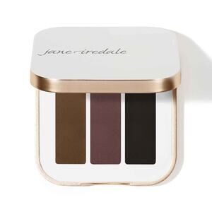 Jane Iredale PurePressed Eye Shadow Triple Date Night Brown Eggplant Black Matte